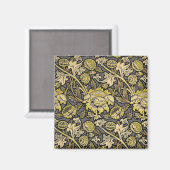 William Morris Wey Floral Wallpaper Magnet (Vorderseite/Rückseite)