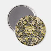 William Morris Wey Floral Wallpaper Magnet (Vorderseite/Rückseite)