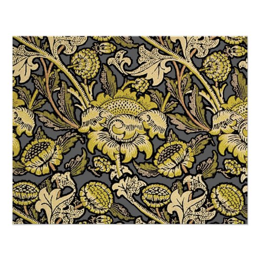 William Morris Wey Floral Wallpaper Poster (Vorderseite)