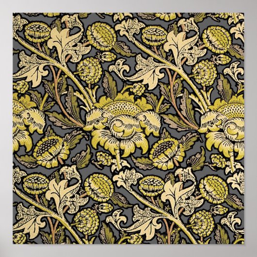 William Morris Wey Floral Wallpaper Poster (Vorne)