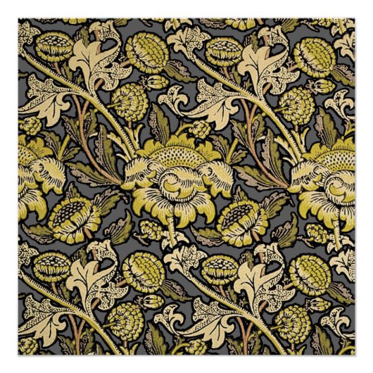 William Morris Wey Floral Wallpaper Poster (Vorderseite)