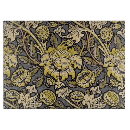 William Morris Wey Floral Wallpaper Schneidebrett (Vorderseite)