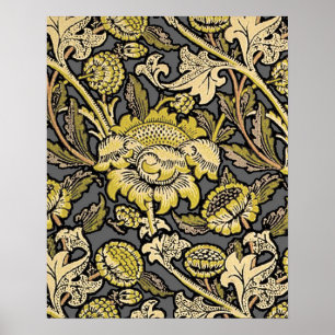 William Morris Wey Tapete Blumenmuster  Poster
