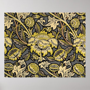 William Morris Wey Tapete Blumenmuster  Poster