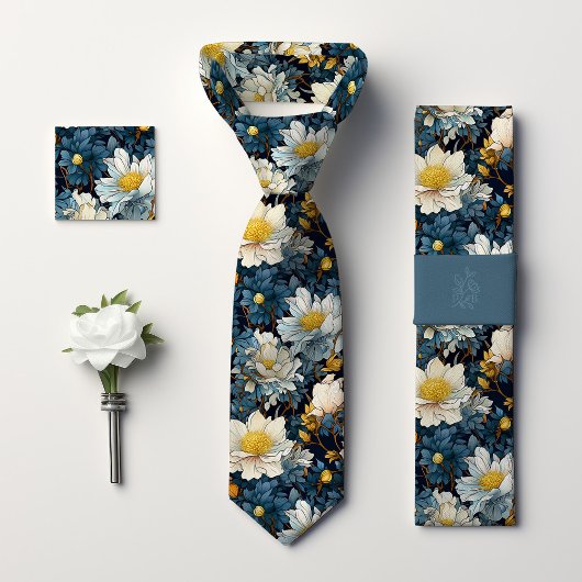 William Morris Wild Marguerite Floral Krawatte