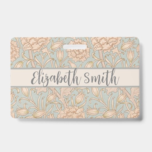 William Morris Wild Tulip Blume Floral Design Ausweis (Front)