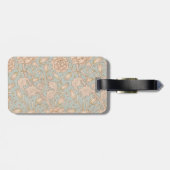 William Morris Wild Tulip Blume Floral Design Gepäckanhänger (Rückseite horizontal)
