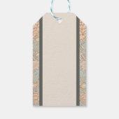 William Morris Wild Tulip Blume Floral Design Geschenkanhänger (Rückseite)