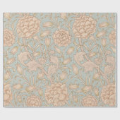 William Morris Wild Tulip Blume Floral Design Geschenkpapier (Flach)