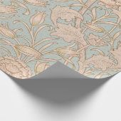 William Morris Wild Tulip Blume Floral Design Geschenkpapier (Ecke)