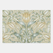 William Morris Wild Tulip Blume Floral Design Geschenkpapier Set (Vorderseite 2)