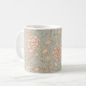 William Morris Wild Tulip Blume Floral Design Kaffeetasse (Vorderseite Links)