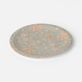 William Morris Wild Tulip Blume Floral Design Pappteller (Schrägansicht)