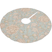 William Morris Wild Tulip Blume Floral Design Polyester Weihnachtsbaumdecke (Schrägansicht)