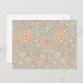William Morris Wild Tulip Blume Floral Design Postkarte (Vorne/Hinten)