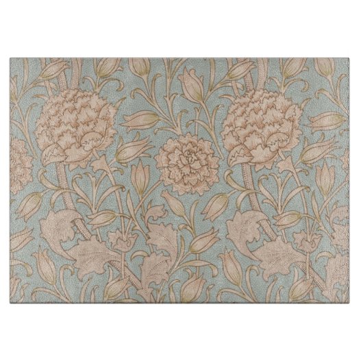 William Morris Wild Tulip Blume Floral Design Schneidebrett (Vorderseite)