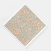 William Morris Wild Tulip Blume Floral Design Serviette (Ecke)