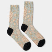William Morris Wild Tulip Blume Floral Design Socken (Rechts)