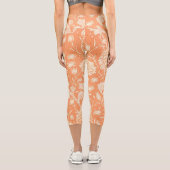 William Morris Wild Tulip Capri Leggings (Rückseite)