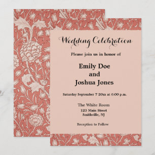 William Morris Wild Tulip Classic Viktorianisch De Einladung