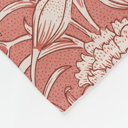 William Morris Wild Tulip Classic Viktorianisch De Fleecedecke (Ecke)