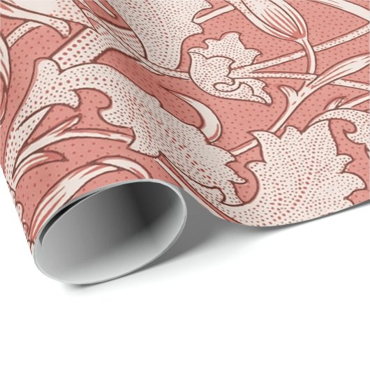 William Morris Wild Tulip Classic Viktorianisch De Geschenkpapier (Rolleneckpunkt)