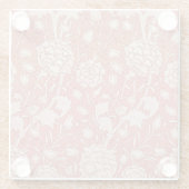 William Morris Wild Tulip Classic Viktorianisch De Glasuntersetzer (Rückseite)