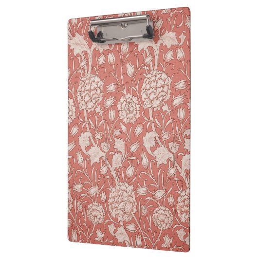 William Morris Wild Tulip Classic Viktorianisch De Klemmbrett (Links)