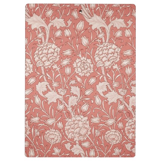 William Morris Wild Tulip Classic Viktorianisch De Klemmbrett (Rückseite)