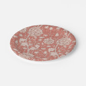 William Morris Wild Tulip Classic Viktorianisch De Pappteller (Schrägansicht)