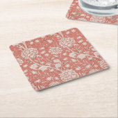 William Morris Wild Tulip Classic Viktorianisch De Rechteckiger Pappuntersetzer (angewinkelt)