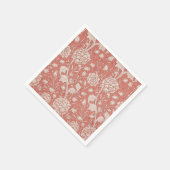 William Morris Wild Tulip Classic Viktorianisch De Serviette (Ecke)