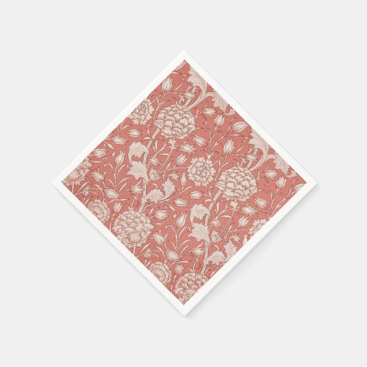 William Morris Wild Tulip Classic Viktorianisch De Serviette (Ecke)