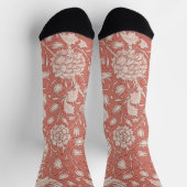 William Morris Wild Tulip Classic Viktorianisch De Socken (Oben)