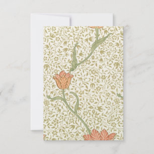William Morris Wild Tulip Print Card Dankeskarte