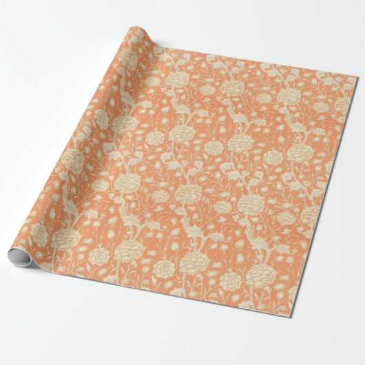 William Morris Wild Tulip Vintages Muster Geschenkpapier (Ungerollt)