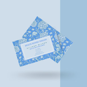 William Morris - Wild Tulips - Lila Floral Busi Visitenkarte