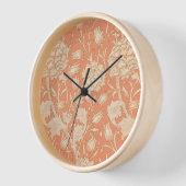 William Morris - Wild Tulips - Peach Uhr (Winkel)