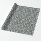 William * Morris Wild Tulips Steel Gray Blue Geschenkpapier (Ungerollt)