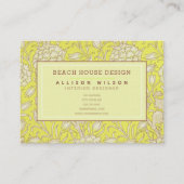 William Morris - Wilde Tulips - Gelbe Blume Visitenkarte (Vorderseite)