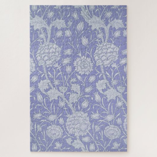 William Morris - Wilde Tulips Lila Blumenmuster Puzzle (Vertikal)