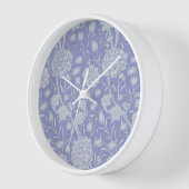William Morris - Wilde Tulips Lila Blumenuhr Uhr (Winkel)