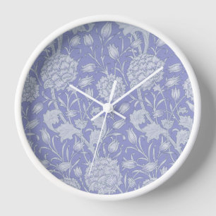 William Morris - Wilde Tulips Lila Blumenuhr Uhr