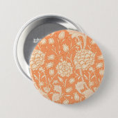 William Morris Wilde Tulpe berühmtes Muster Button (Vorne & Hinten)