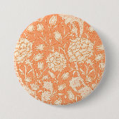 William Morris Wilde Tulpe berühmtes Muster Button (Vorderseite)