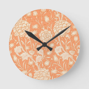 William Morris Wilde Tulpe berühmtes Muster Runde Wanduhr