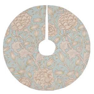 William Morris Wilde Tulpe Blumen Design Polyester Weihnachtsbaumdecke