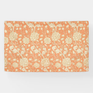 William Morris Wilde Tulpe Orange Florale Kunst Banner