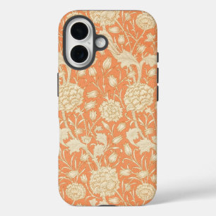 William Morris Wilde Tulpe Orange Florale Kunst iPhone 16 Hülle