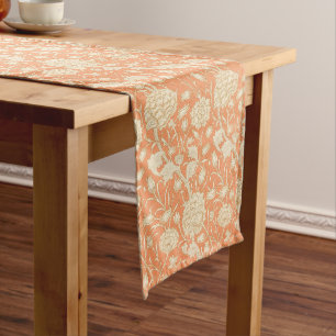 William Morris Wilde Tulpe Orange Florale Kunst Großer Tischläufer